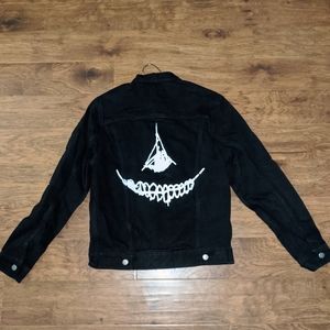 Scary Nights Denim Black Jacket
